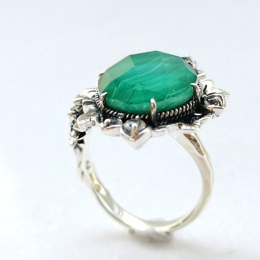 SV William Morris 绿色万寿菊戒指