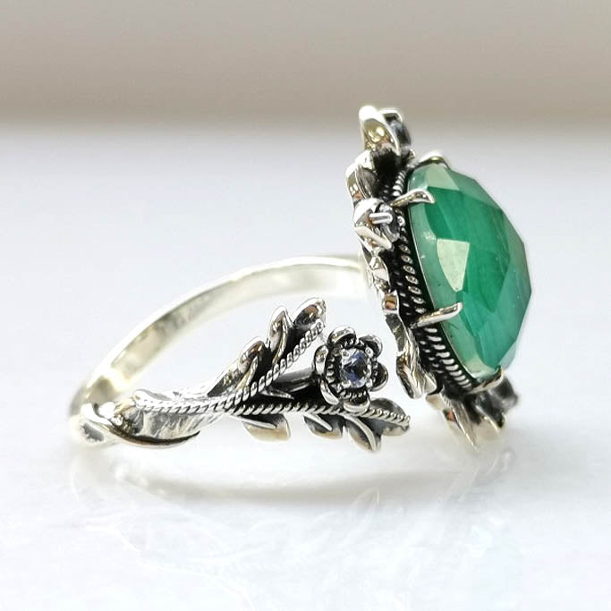 SV William Morris 绿色万寿菊戒指