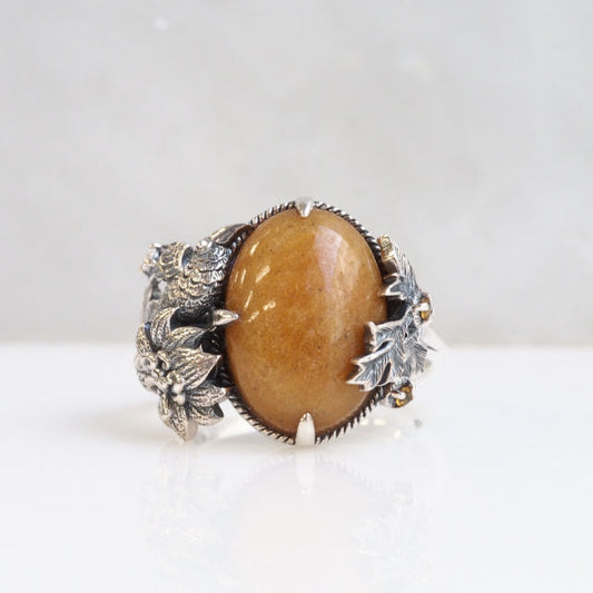 SV William Morris 小鸟与海葵 戒指