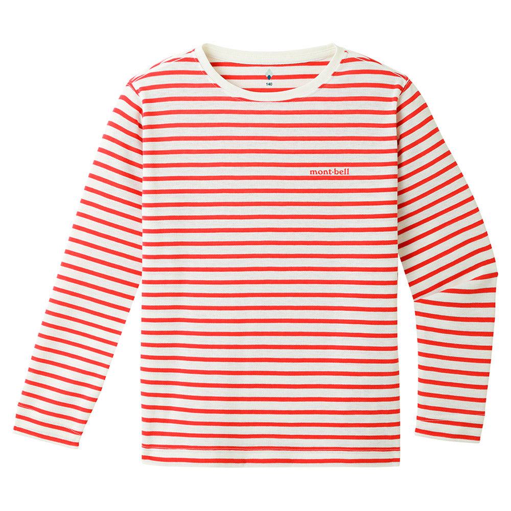 WIC.ボーダー ロングスリーブT Kid's 140-160 レッド